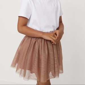 H&M Glittery Tulle Skirt (Size 4-6Y 5T/6)